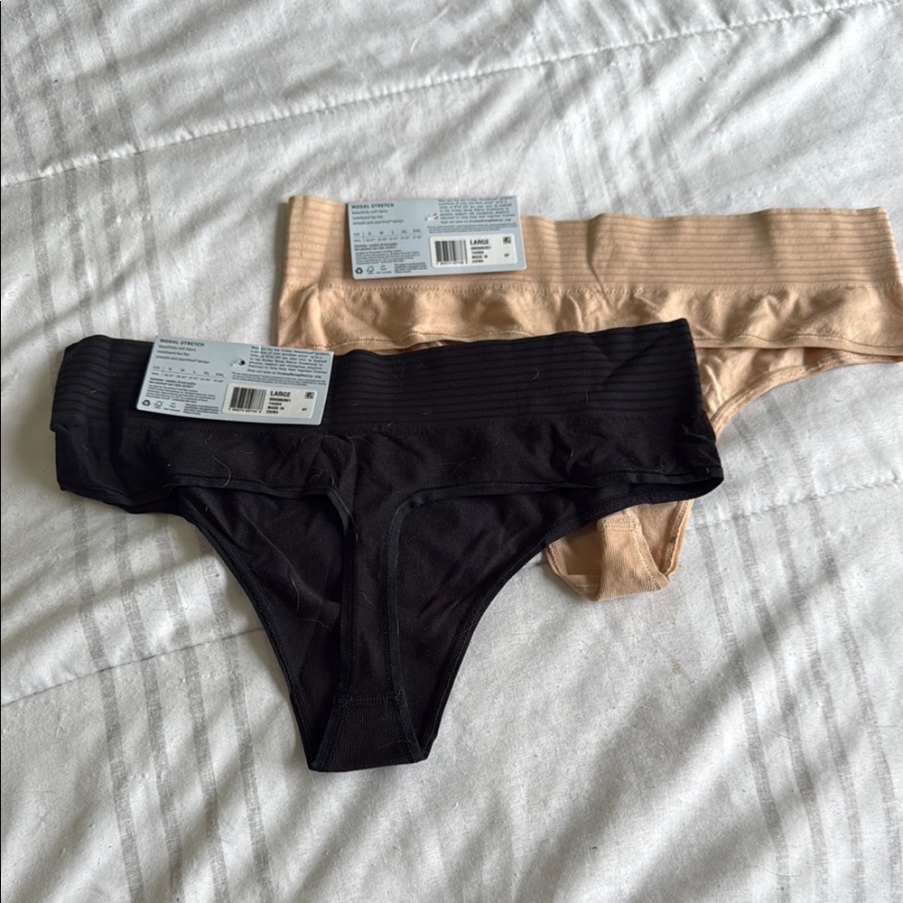 Jockey Black and Tan Seamless Panty Duo - Picture 3 of 3